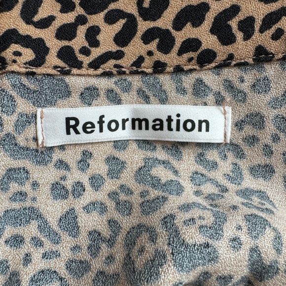 Reformation animal print midi length skirt - Cheetah - Picture 4 of 5